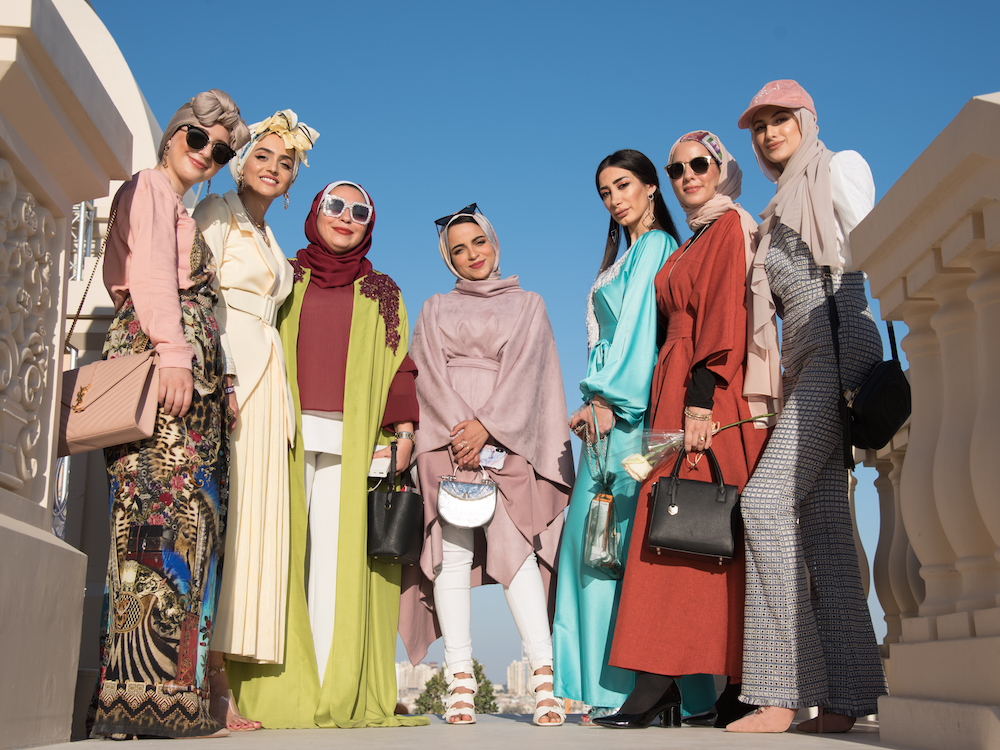 Fashion model representing eid outifts