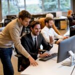 Man working in digital marketing agency