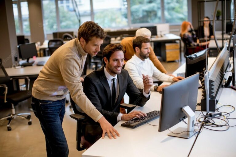 Man working in digital marketing agency