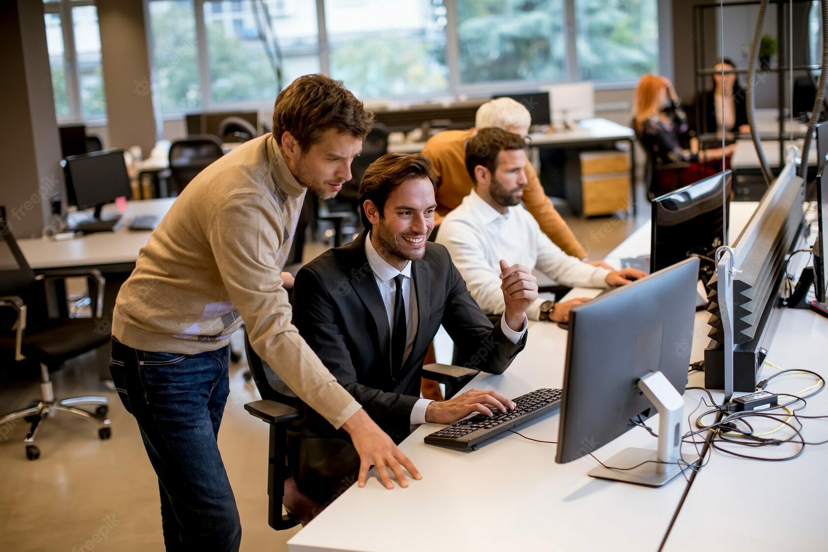 Man working in digital marketing agency